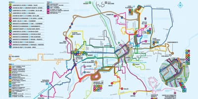 魁北克市公共交通运输地图